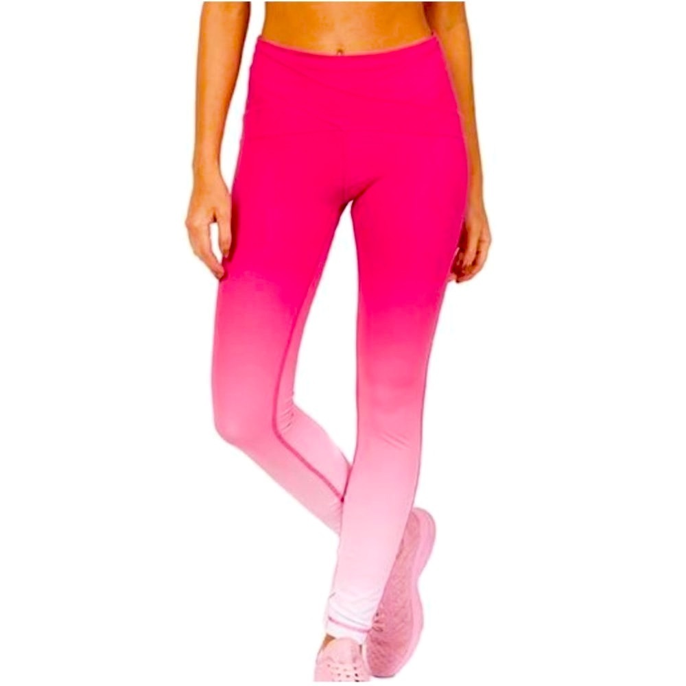 VITA LA x ANNA VICTORIA magenta ombré leggings GUC